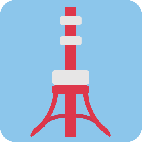 Torre De Tokio as drawn by JoyPixels in 1.0