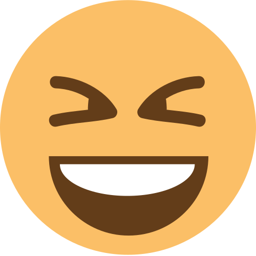 Grinning Squinting Face, the design in this release