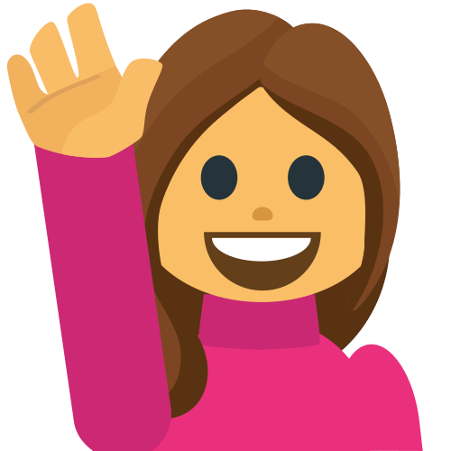 Person Raising Hand, the previous design