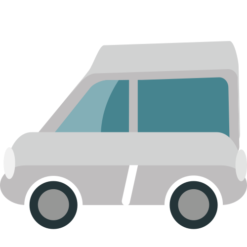 Minibus as drawn by JoyPixels in 1.0