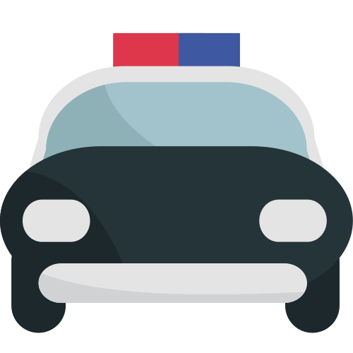 Oncoming Police Car, the previous design