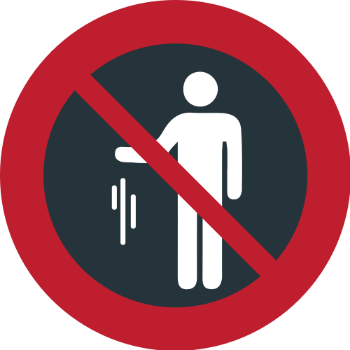 No Littering as drawn by JoyPixels in 1.0