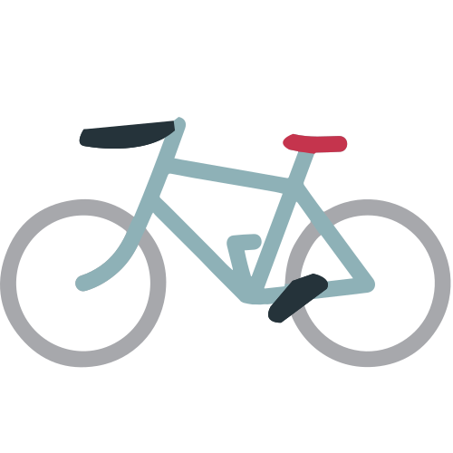 Bicycle as drawn by JoyPixels in 1.0
