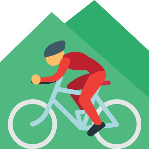 Person Mountain Biking, the previous design