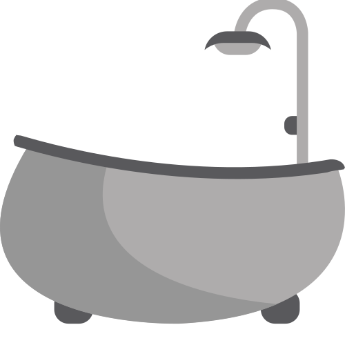 Bathtub as drawn by JoyPixels in 1.0
