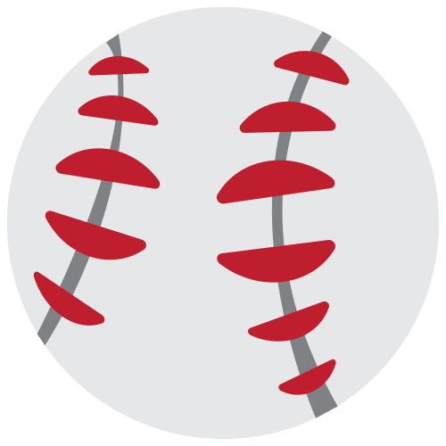 Baseball as drawn by JoyPixels in 1.0