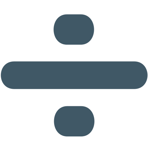 Divide as drawn by JoyPixels in 1.0