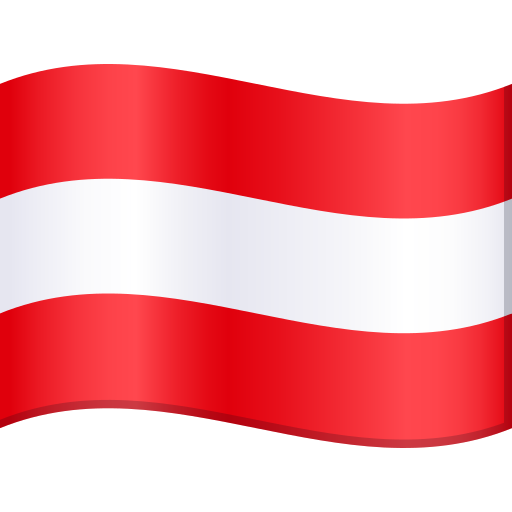Flag: Austria as drawn by JoyPixels in 10.0