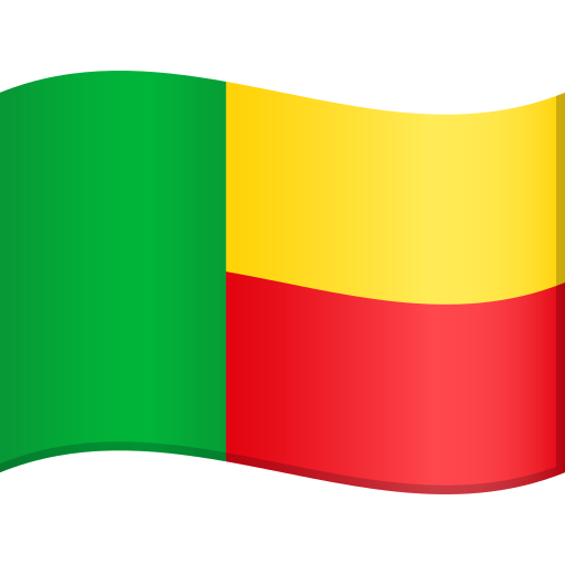 Flag: Benin as drawn by JoyPixels in 10.0