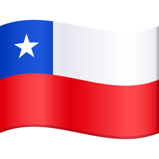 Flag: Chile as drawn by JoyPixels in 10.0