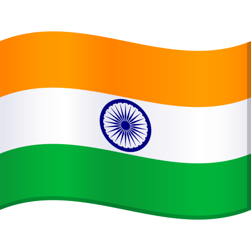 Bandiera: India as drawn by JoyPixels in 10.0