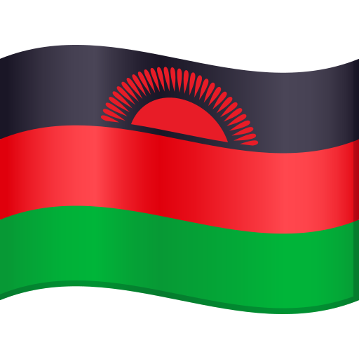 Flag: Malawi as drawn by JoyPixels in 10.0