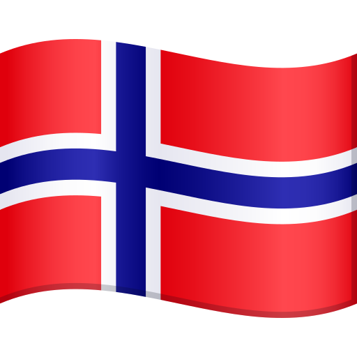 Flag: Norway as drawn by JoyPixels in 10.0