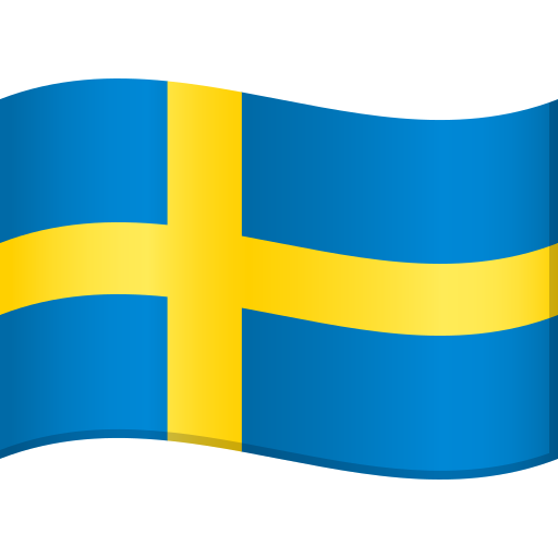Flag: Sweden as drawn by JoyPixels in 10.0
