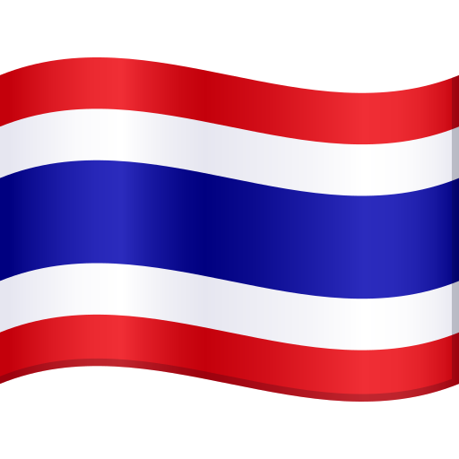 Bandeira: Tailândia as drawn by JoyPixels in 10.0