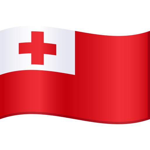 Drapeau : Tonga as drawn by JoyPixels in 10.0