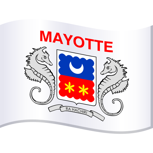 Flag: Mayotte as drawn by JoyPixels in 10.0