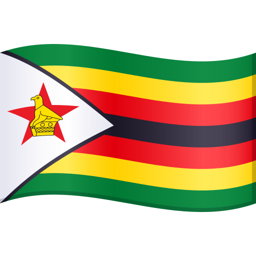 Flag: Zimbabwe as drawn by JoyPixels in 10.0