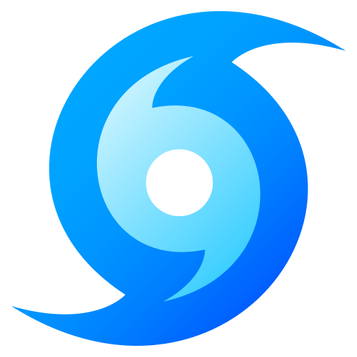 Cyclone as drawn by JoyPixels in 10.0