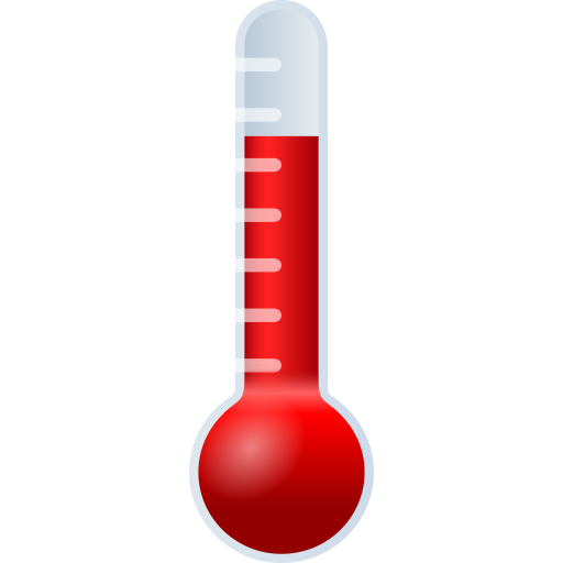 Thermometer as drawn by JoyPixels in 10.0