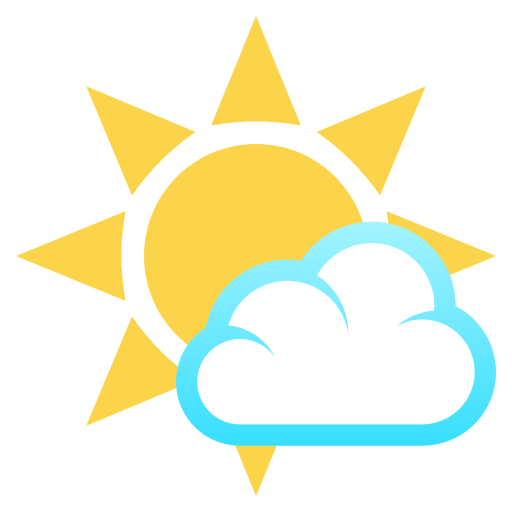 Sun Behind Small Cloud as drawn by JoyPixels in 10.0