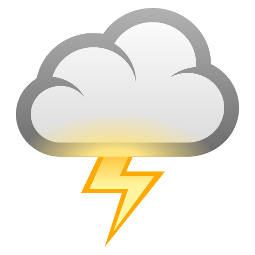 Nube Con Rayo as drawn by JoyPixels in 10.0