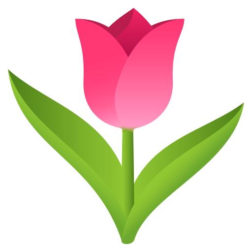 Tulip as drawn by JoyPixels in 10.0