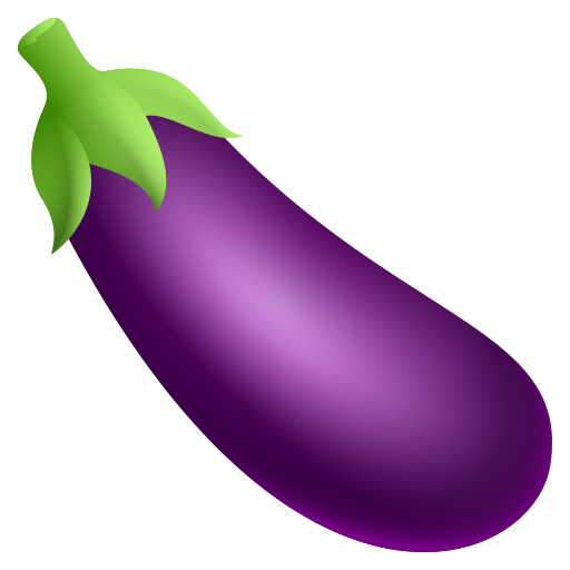 Eggplant as drawn by JoyPixels in 10.0