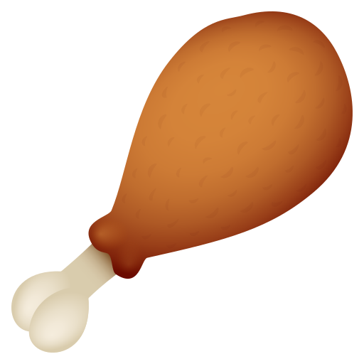 Poultry Leg as drawn by JoyPixels in 10.0