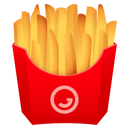 French Fries as drawn by JoyPixels in 10.0