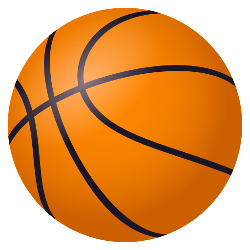 Basketball as drawn by JoyPixels in 10.0