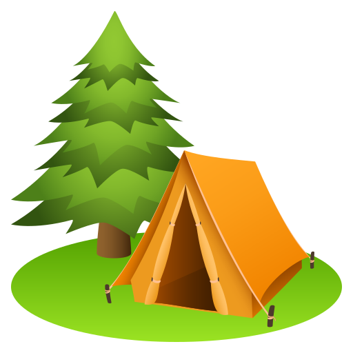 Camping as drawn by JoyPixels in 10.0