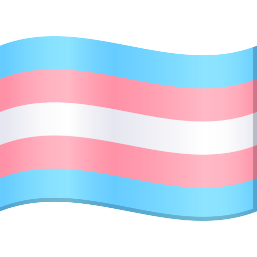 Transgender Flag as drawn by JoyPixels in 10.0