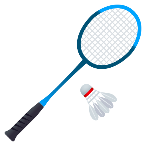 Badminton as drawn by JoyPixels in 10.0