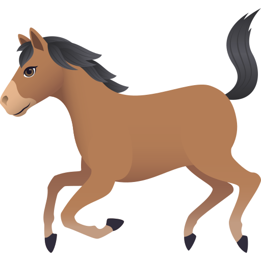 Cavallo as drawn by JoyPixels in 10.0