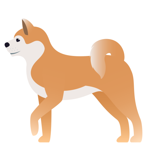 Dog as drawn by JoyPixels in 10.0