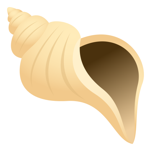 Spiral Shell as drawn by JoyPixels in 10.0