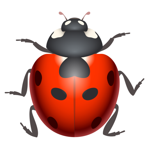 Lady Beetle as drawn by JoyPixels in 10.0