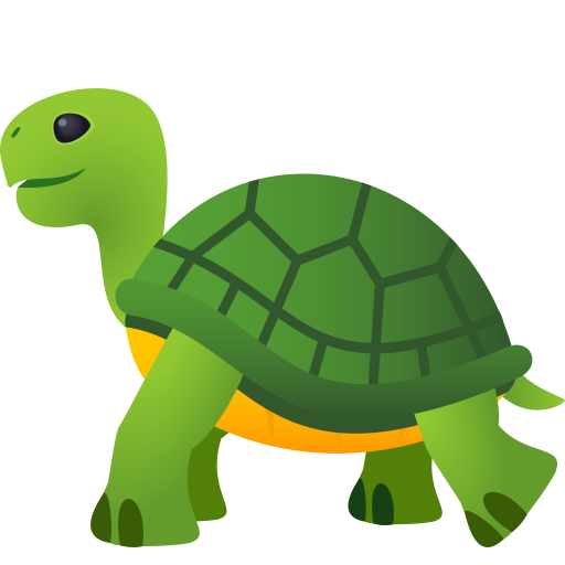 Tartaruga as drawn by JoyPixels in 10.0