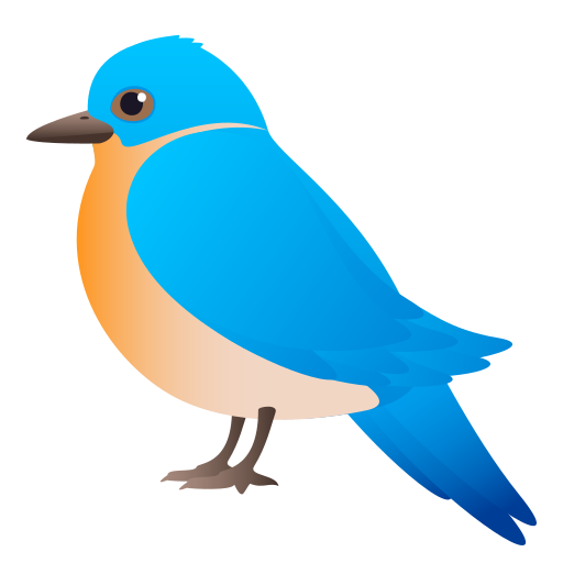 Bird as drawn by JoyPixels in 10.0