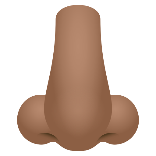 nose: medium skin tone — JoyPixels