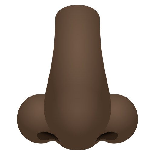 nose: dark skin tone — JoyPixels