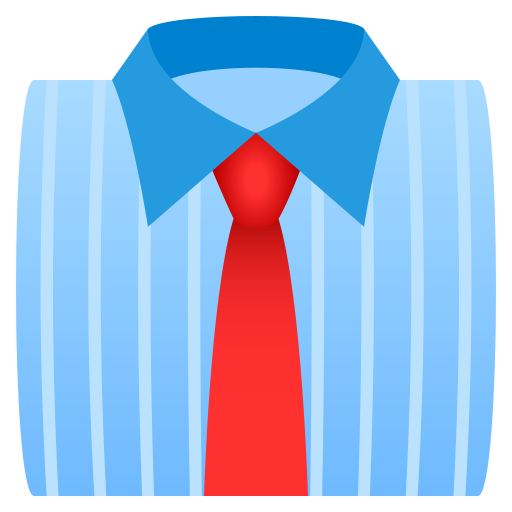 Necktie as drawn by JoyPixels in 10.0