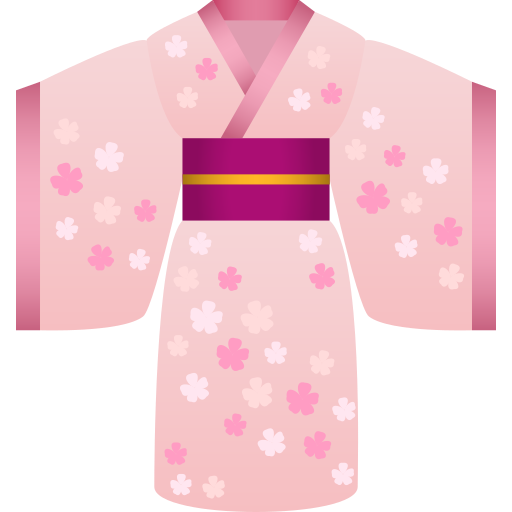 Kimono as drawn by JoyPixels in 10.0