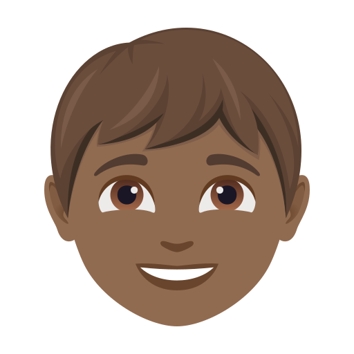 boy: medium-dark skin tone — JoyPixels