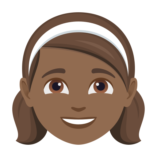 girl: medium-dark skin tone — JoyPixels