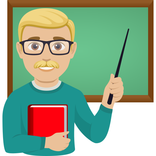 man teacher: medium-light skin tone — JoyPixels