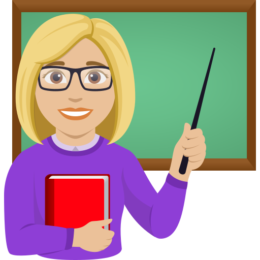 woman teacher: medium-light skin tone — JoyPixels