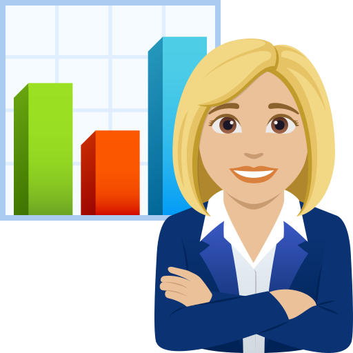woman office worker: medium-light skin tone — JoyPixels