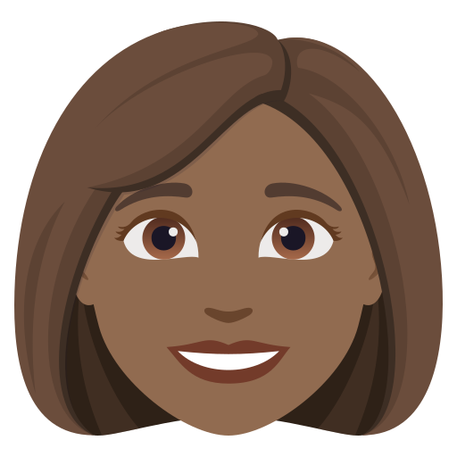 woman: medium-dark skin tone — JoyPixels